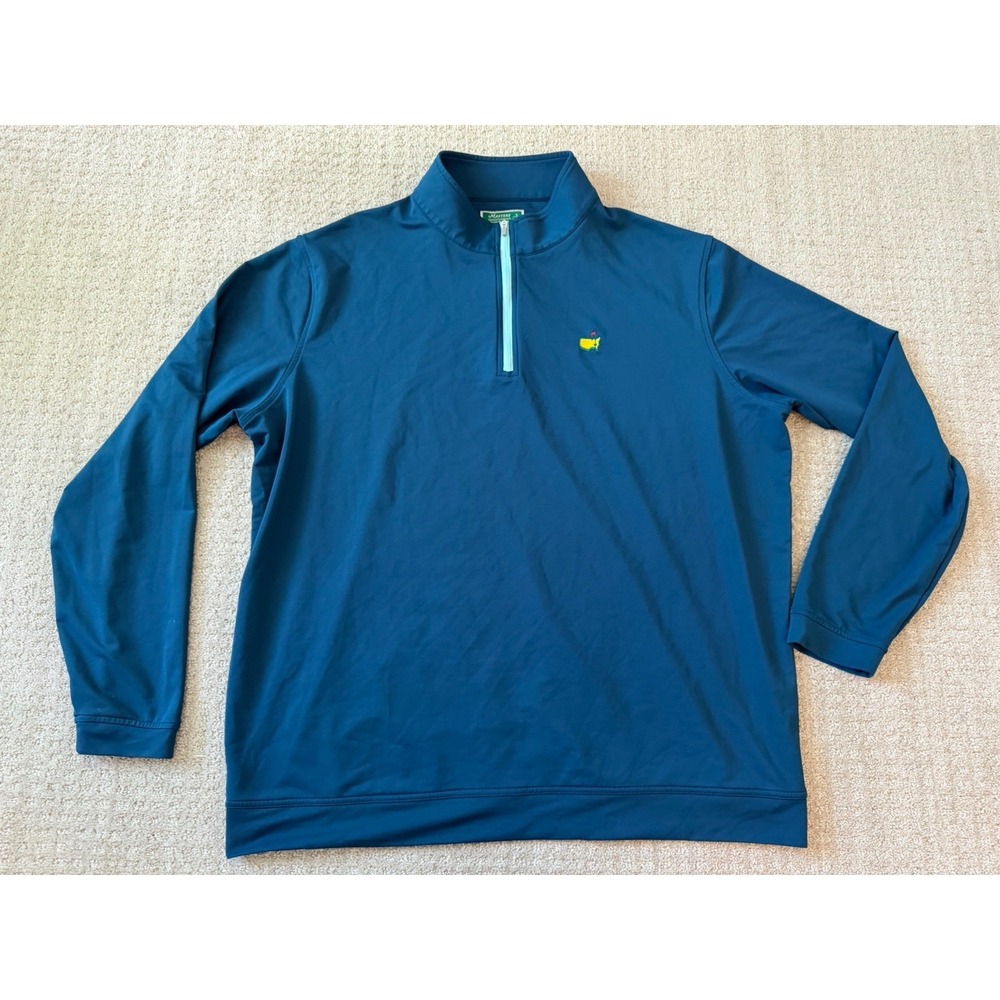 Masters Golf Tournament Peter Millar Quarter 1/4 Zip Pullover Men's Large XXL
